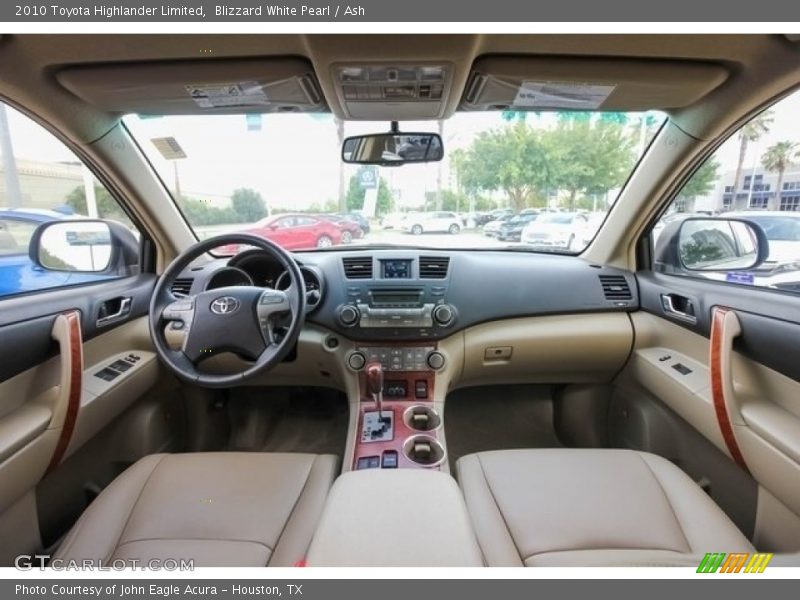 Blizzard White Pearl / Ash 2010 Toyota Highlander Limited