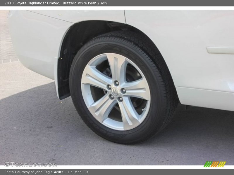 Blizzard White Pearl / Ash 2010 Toyota Highlander Limited