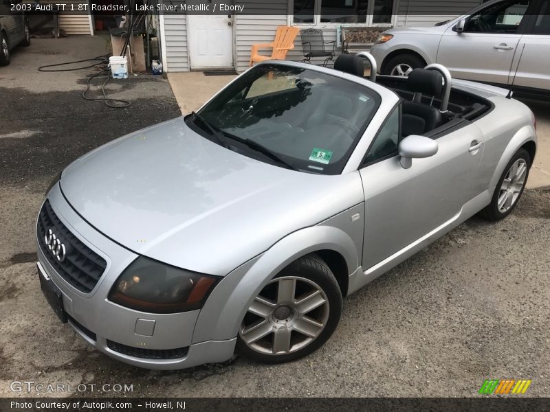 Lake Silver Metallic / Ebony 2003 Audi TT 1.8T Roadster