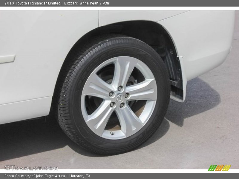 Blizzard White Pearl / Ash 2010 Toyota Highlander Limited