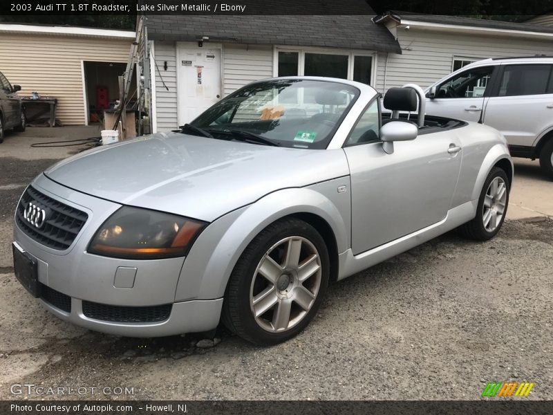 Lake Silver Metallic / Ebony 2003 Audi TT 1.8T Roadster