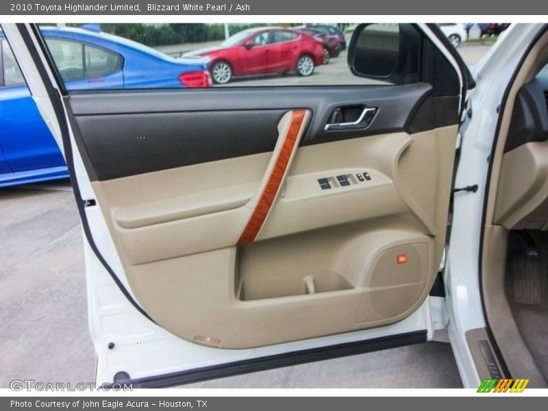 Blizzard White Pearl / Ash 2010 Toyota Highlander Limited