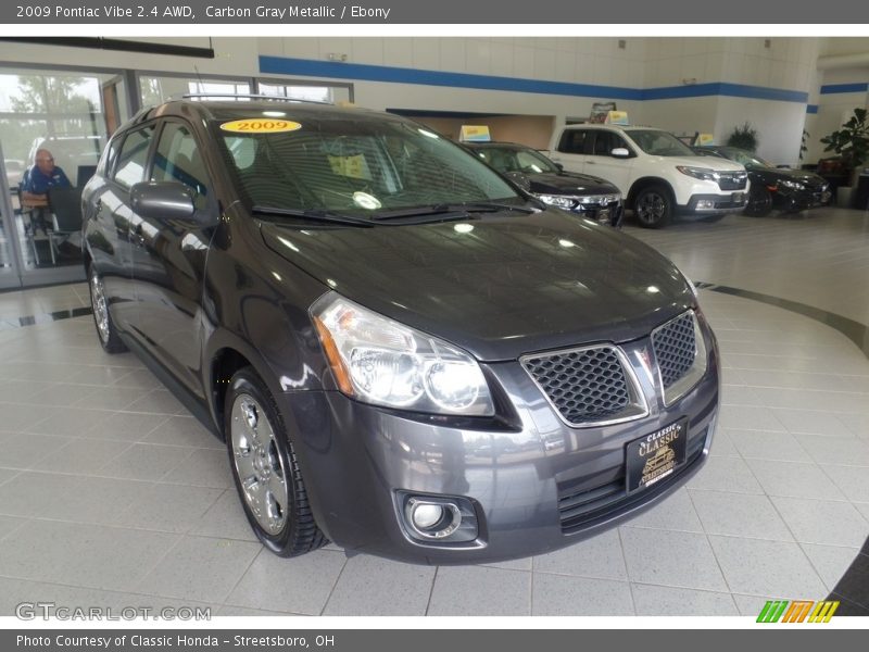 Carbon Gray Metallic / Ebony 2009 Pontiac Vibe 2.4 AWD