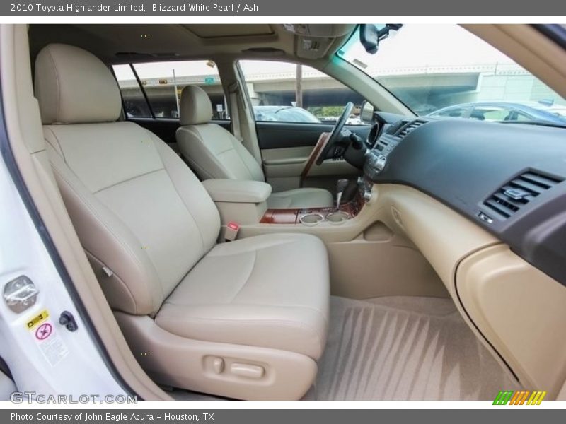 Blizzard White Pearl / Ash 2010 Toyota Highlander Limited