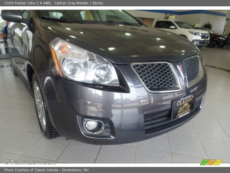 Carbon Gray Metallic / Ebony 2009 Pontiac Vibe 2.4 AWD