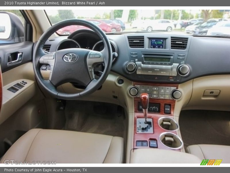 Blizzard White Pearl / Ash 2010 Toyota Highlander Limited