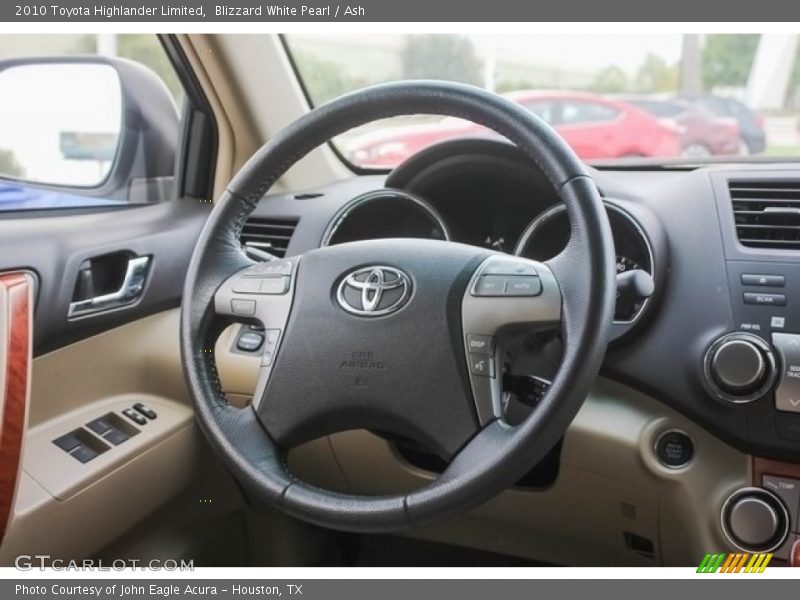 Blizzard White Pearl / Ash 2010 Toyota Highlander Limited