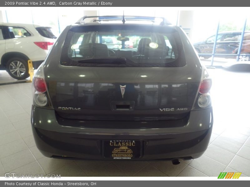 Carbon Gray Metallic / Ebony 2009 Pontiac Vibe 2.4 AWD