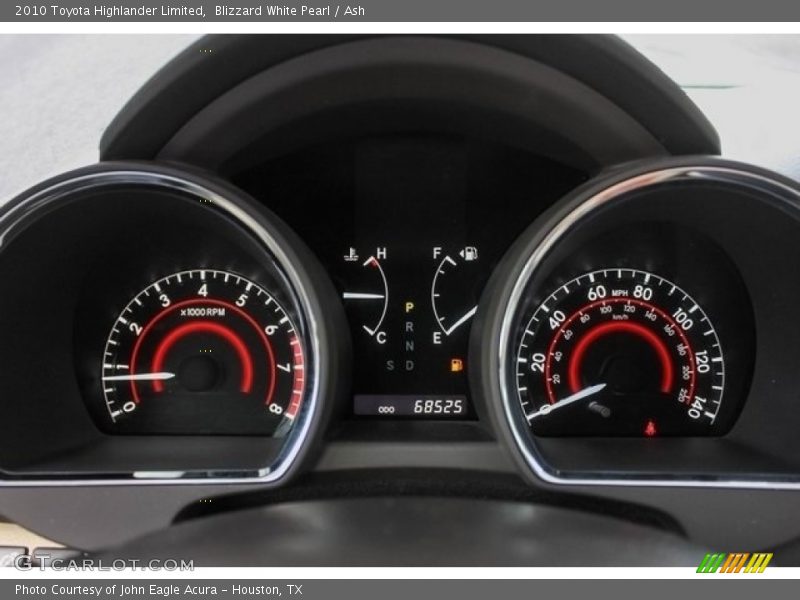 Blizzard White Pearl / Ash 2010 Toyota Highlander Limited
