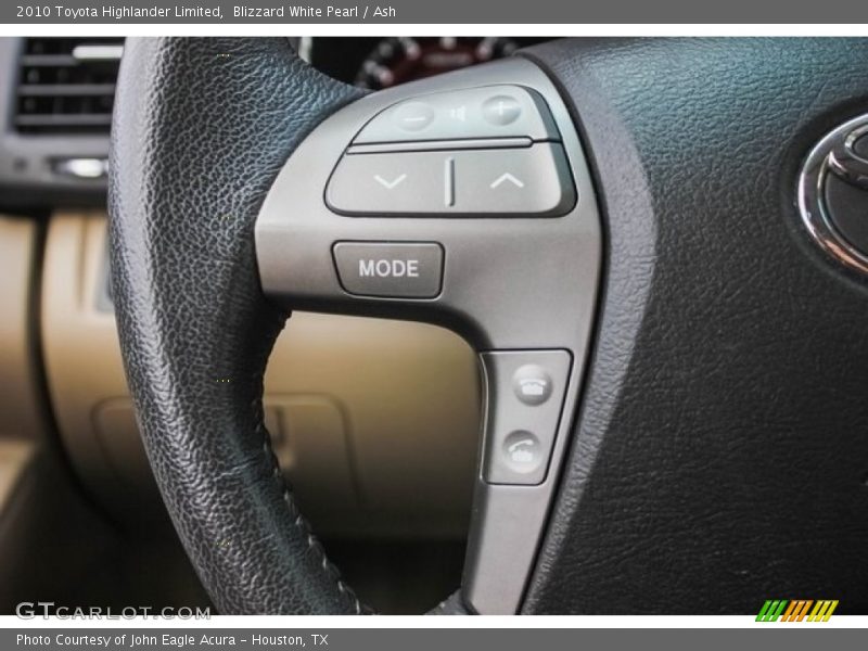 Blizzard White Pearl / Ash 2010 Toyota Highlander Limited