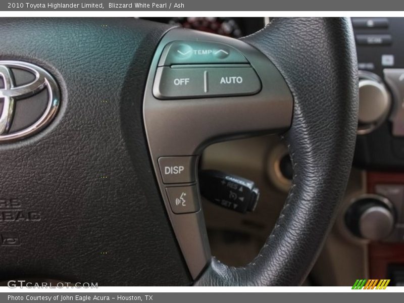 Blizzard White Pearl / Ash 2010 Toyota Highlander Limited