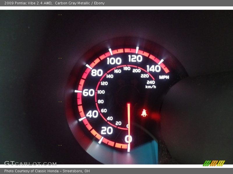 Carbon Gray Metallic / Ebony 2009 Pontiac Vibe 2.4 AWD