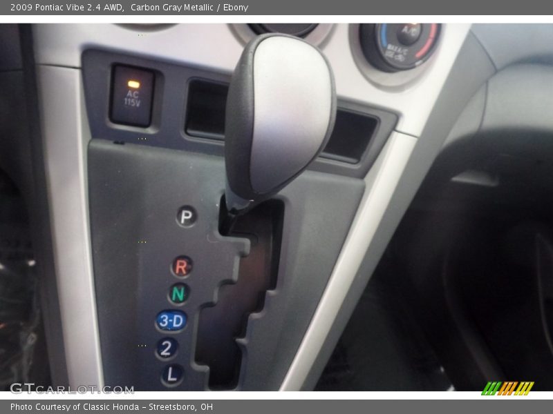 Carbon Gray Metallic / Ebony 2009 Pontiac Vibe 2.4 AWD