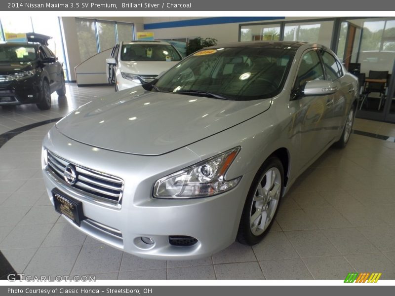 Brilliant Silver / Charcoal 2014 Nissan Maxima 3.5 SV Premium