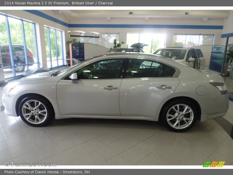 Brilliant Silver / Charcoal 2014 Nissan Maxima 3.5 SV Premium