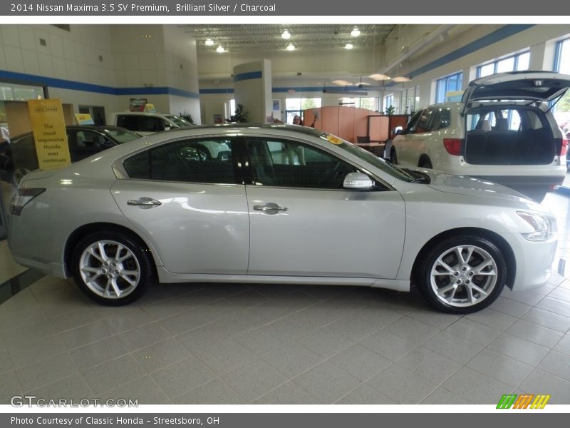 Brilliant Silver / Charcoal 2014 Nissan Maxima 3.5 SV Premium