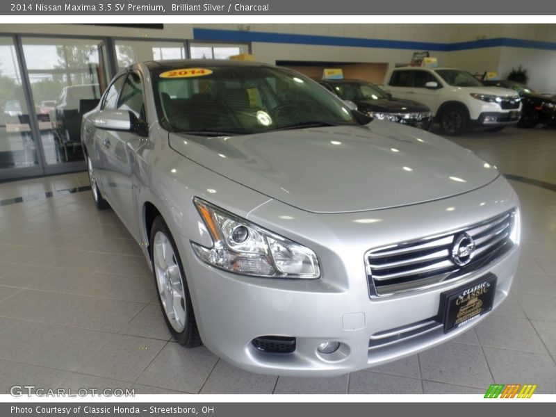 Brilliant Silver / Charcoal 2014 Nissan Maxima 3.5 SV Premium