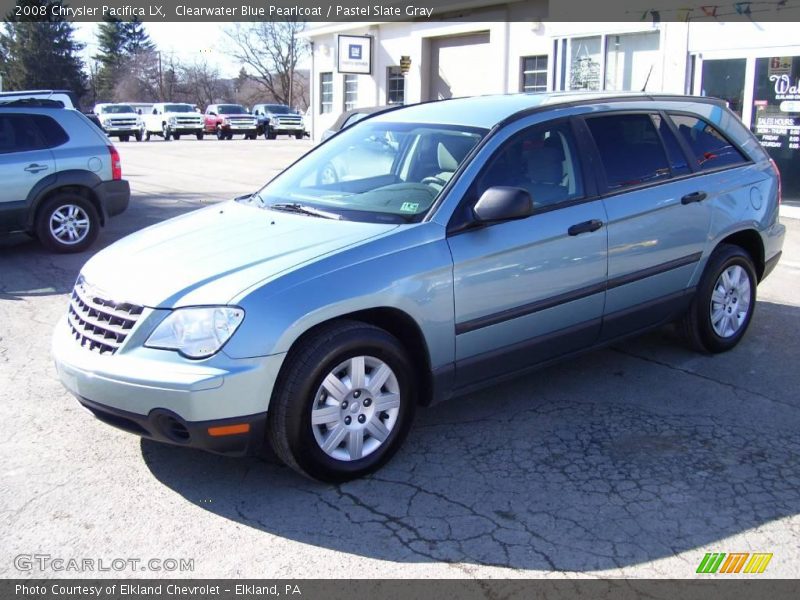 Clearwater Blue Pearlcoat / Pastel Slate Gray 2008 Chrysler Pacifica LX