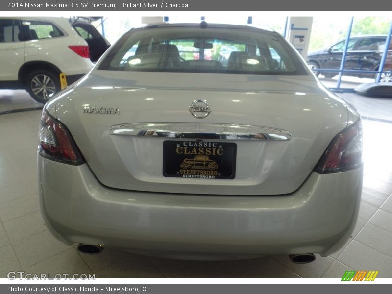 Brilliant Silver / Charcoal 2014 Nissan Maxima 3.5 SV Premium