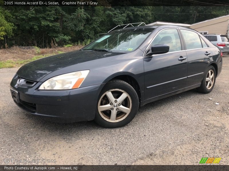 Graphite Pearl / Gray 2005 Honda Accord EX-L Sedan