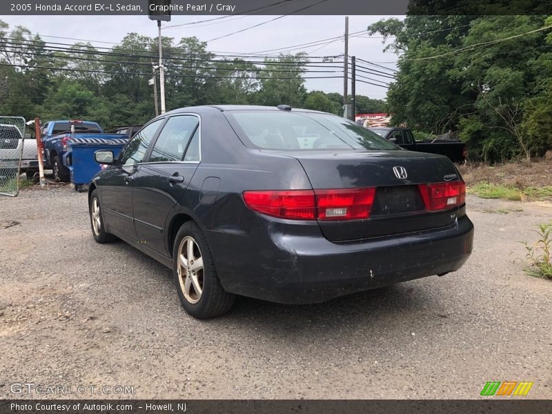 Graphite Pearl / Gray 2005 Honda Accord EX-L Sedan