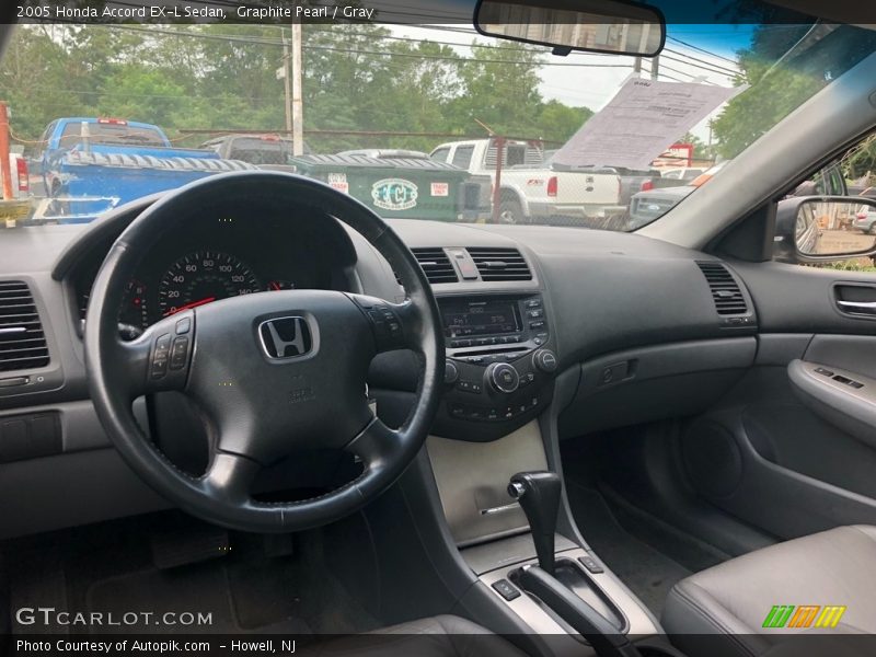 Graphite Pearl / Gray 2005 Honda Accord EX-L Sedan