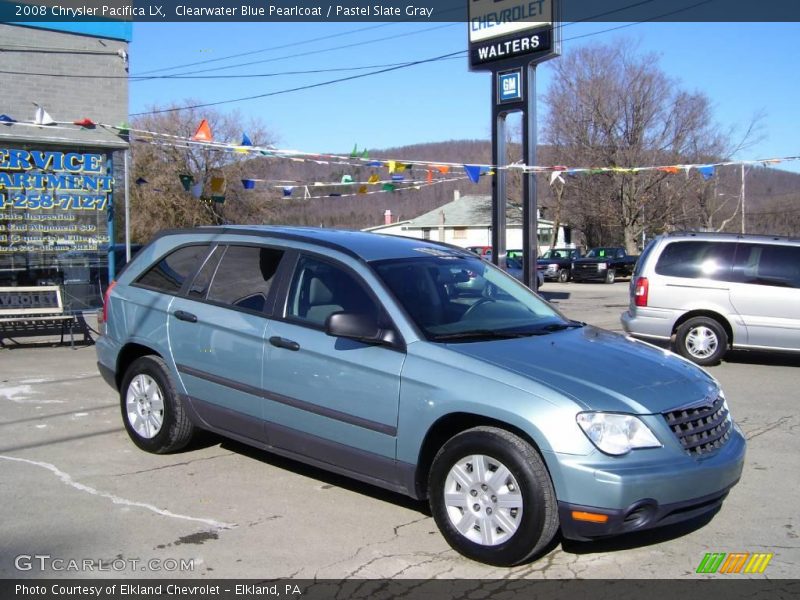 Clearwater Blue Pearlcoat / Pastel Slate Gray 2008 Chrysler Pacifica LX