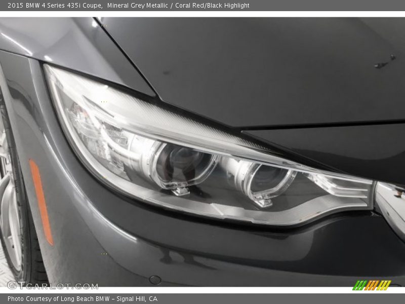 Mineral Grey Metallic / Coral Red/Black Highlight 2015 BMW 4 Series 435i Coupe