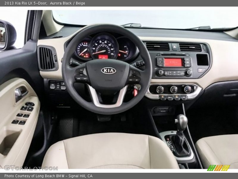 Aurora Black / Beige 2013 Kia Rio LX 5-Door