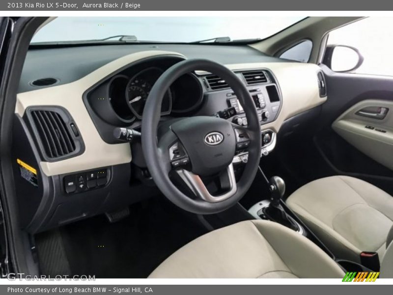 Aurora Black / Beige 2013 Kia Rio LX 5-Door