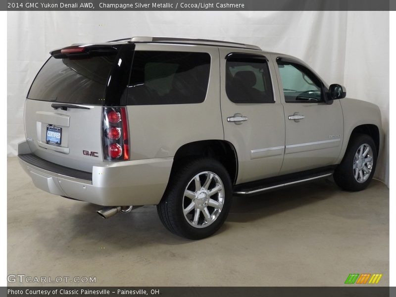 Champagne Silver Metallic / Cocoa/Light Cashmere 2014 GMC Yukon Denali AWD