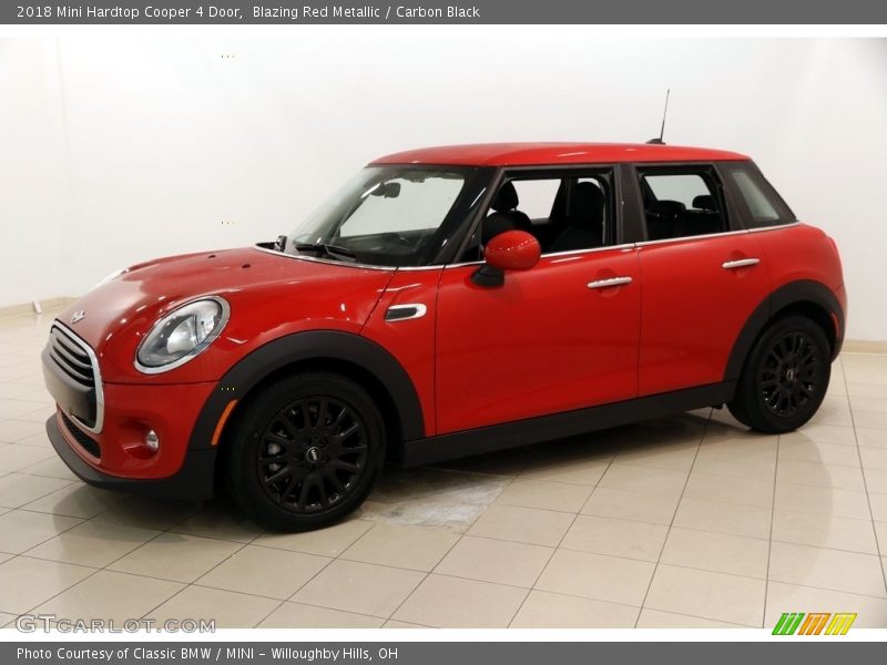 Blazing Red Metallic / Carbon Black 2018 Mini Hardtop Cooper 4 Door