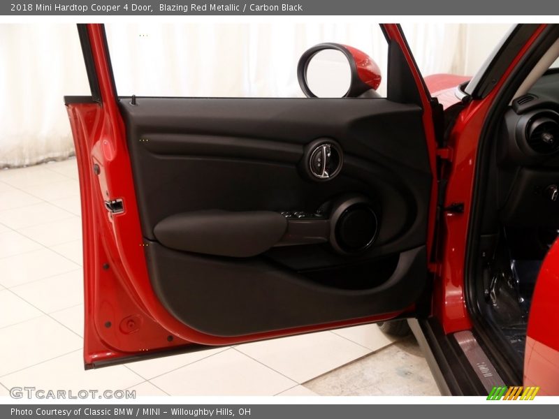 Blazing Red Metallic / Carbon Black 2018 Mini Hardtop Cooper 4 Door