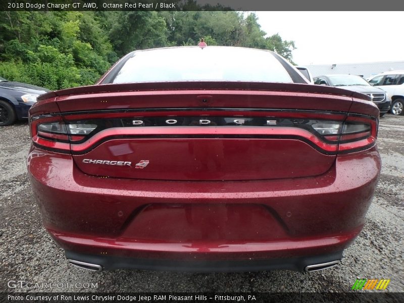 Octane Red Pearl / Black 2018 Dodge Charger GT AWD