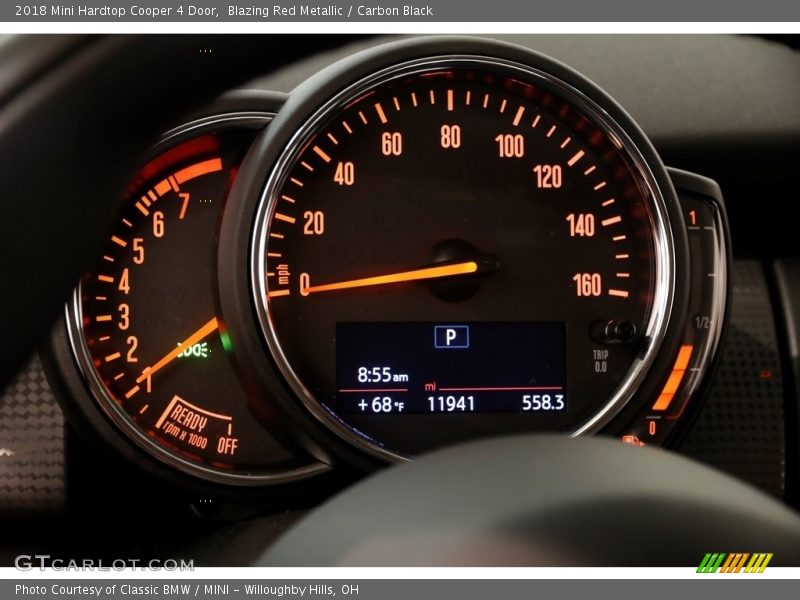 Blazing Red Metallic / Carbon Black 2018 Mini Hardtop Cooper 4 Door