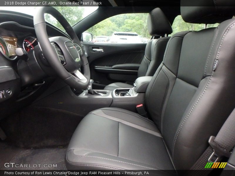Octane Red Pearl / Black 2018 Dodge Charger GT AWD