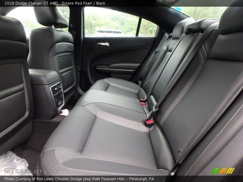 Octane Red Pearl / Black 2018 Dodge Charger GT AWD