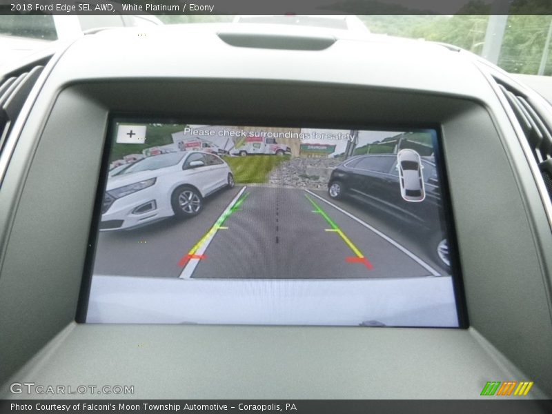 White Platinum / Ebony 2018 Ford Edge SEL AWD