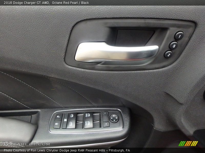 Octane Red Pearl / Black 2018 Dodge Charger GT AWD