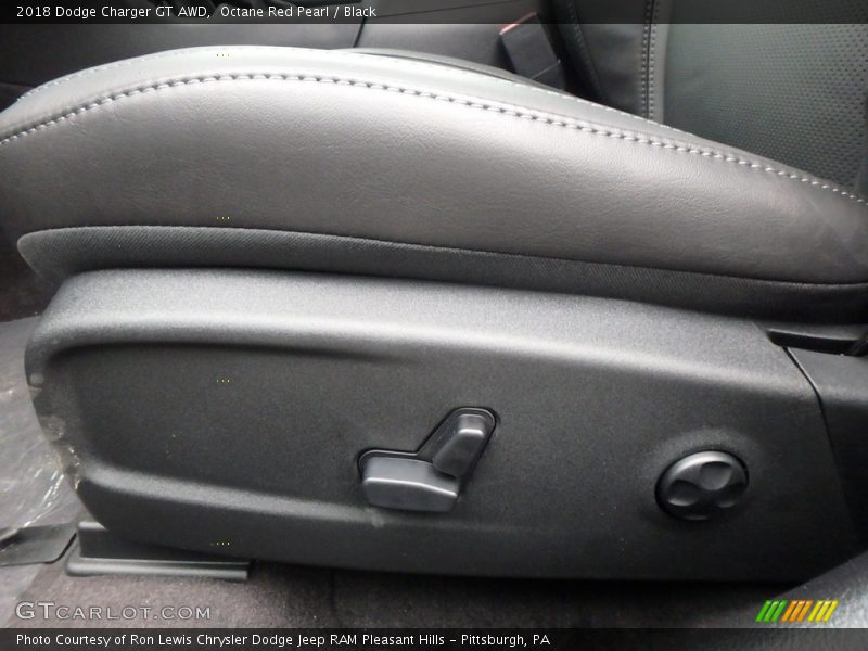Octane Red Pearl / Black 2018 Dodge Charger GT AWD