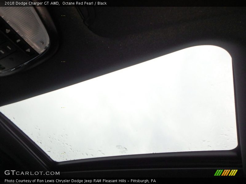 Octane Red Pearl / Black 2018 Dodge Charger GT AWD