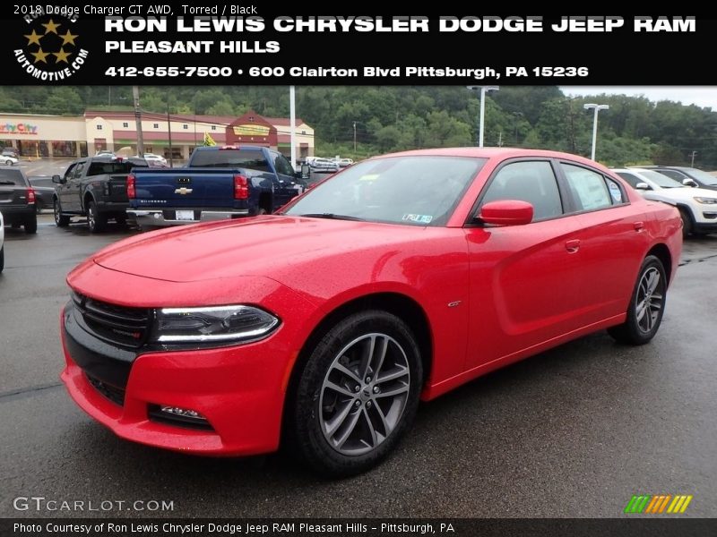 Torred / Black 2018 Dodge Charger GT AWD