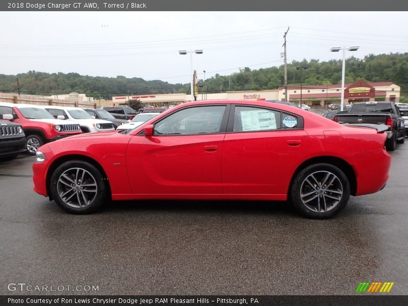 Torred / Black 2018 Dodge Charger GT AWD