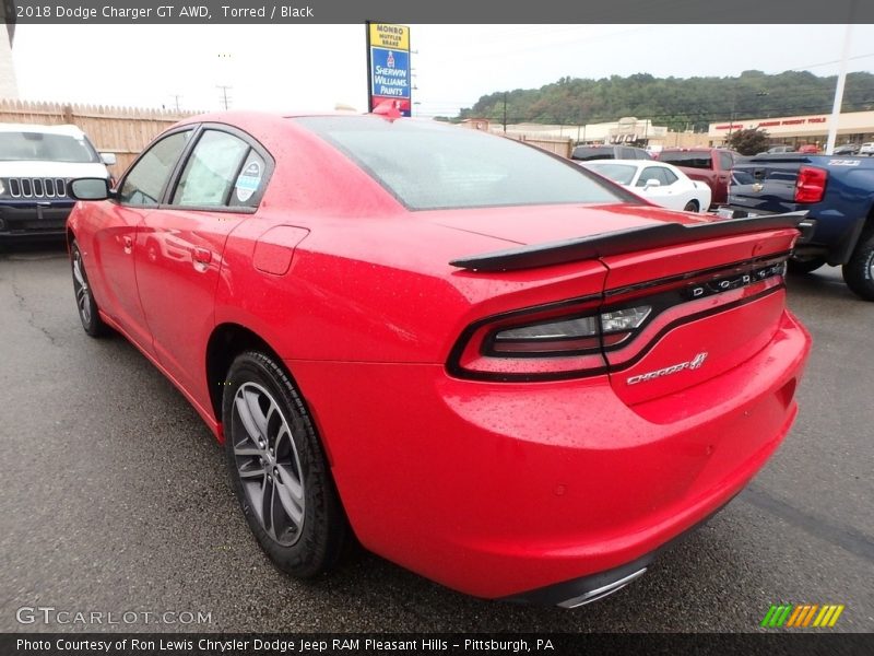 Torred / Black 2018 Dodge Charger GT AWD