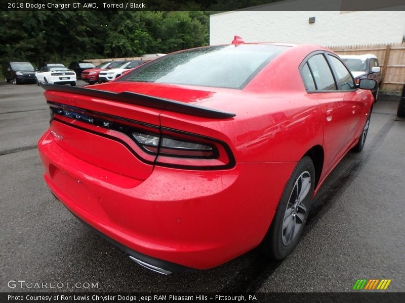Torred / Black 2018 Dodge Charger GT AWD