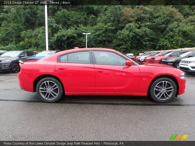 Torred / Black 2018 Dodge Charger GT AWD