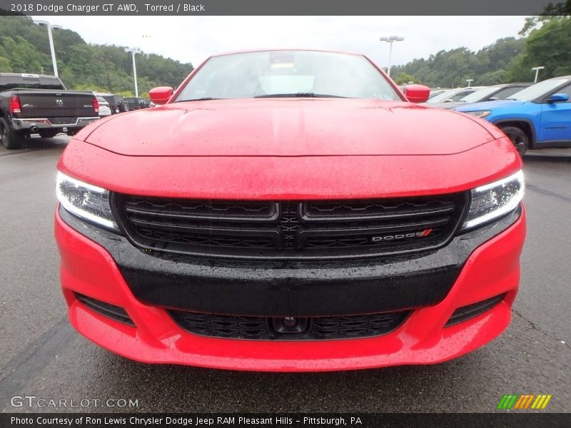 Torred / Black 2018 Dodge Charger GT AWD