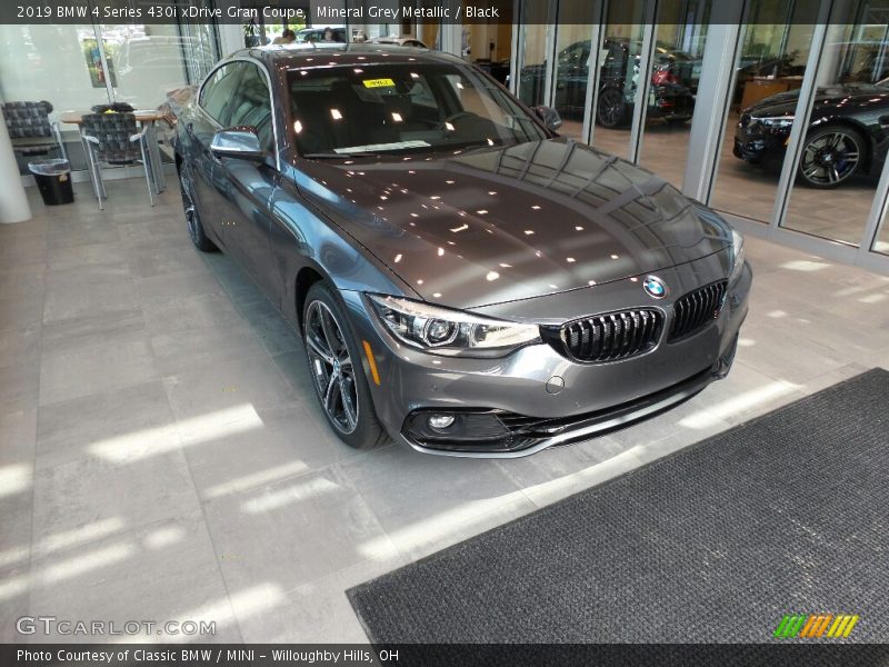 Mineral Grey Metallic / Black 2019 BMW 4 Series 430i xDrive Gran Coupe