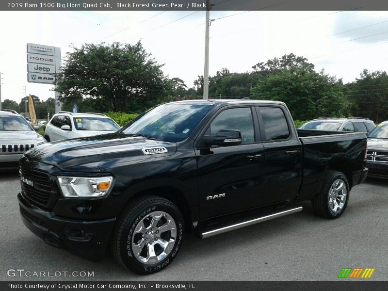 Black Forest Green Pearl / Black 2019 Ram 1500 Big Horn Quad Cab