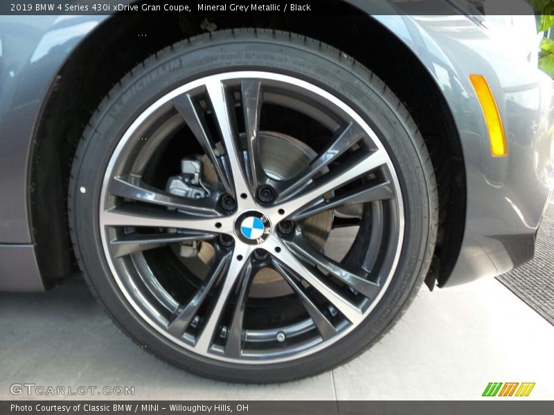 Mineral Grey Metallic / Black 2019 BMW 4 Series 430i xDrive Gran Coupe